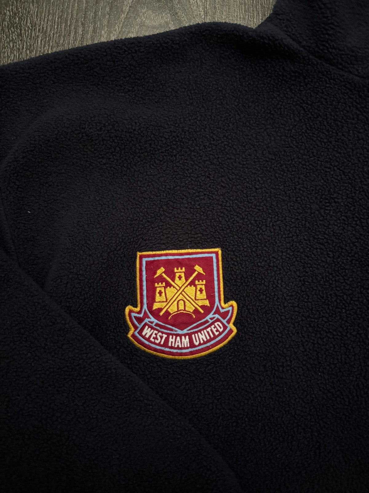Original Fila West Ham United 1999/2000 Fleece Quarter Zip Mens XL1