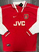 Original Nike Arsenal 1996/1997 Long Sleeve Home Shirt Mens XXL 2XL0