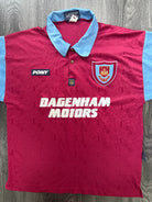 Original Authentic PONY West Ham United 1995/1996 Home Shirt Large0