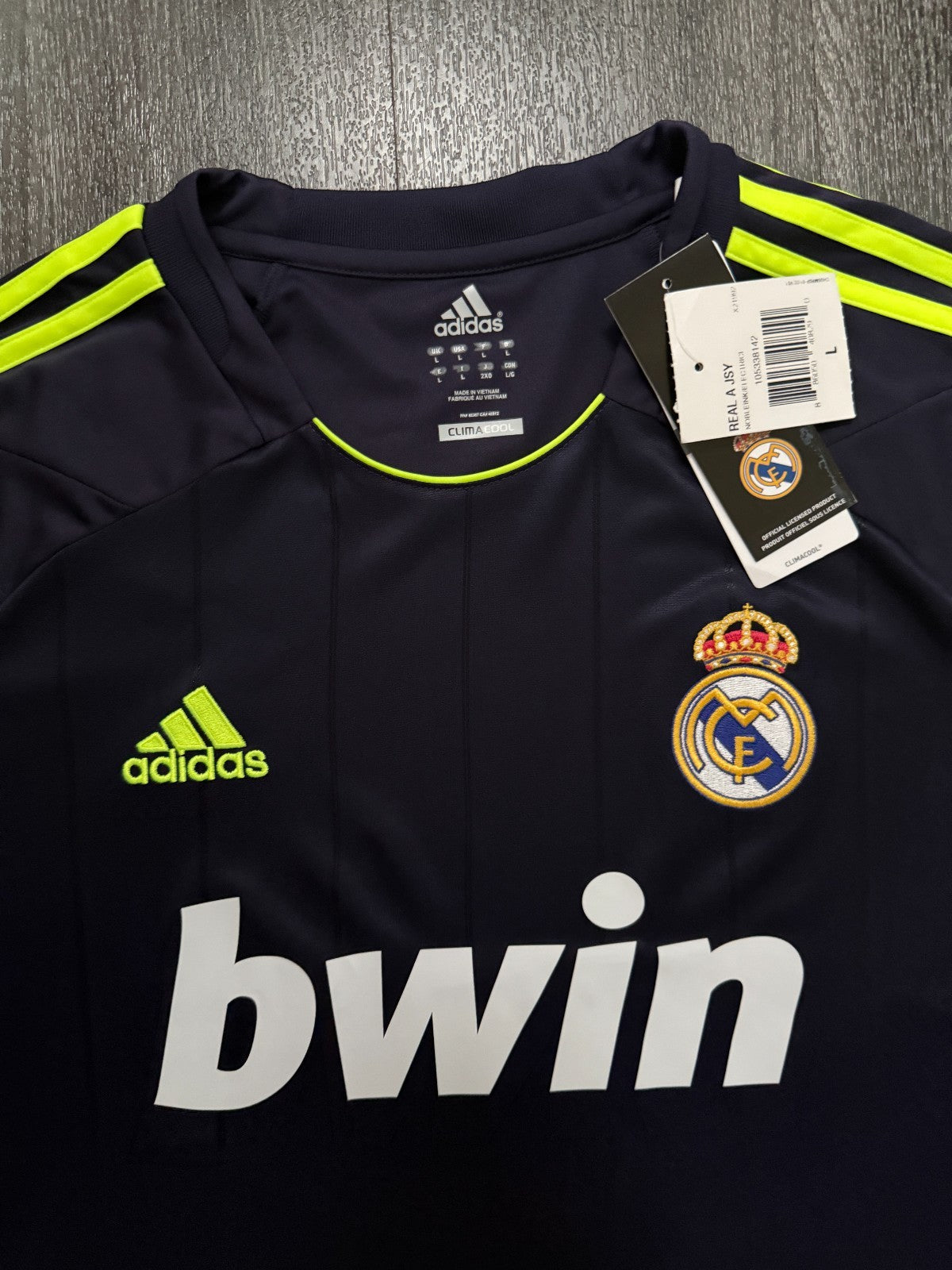 BNWT Original Adidas Real Madrid 2012/2013 Away Shirt Mens Large1