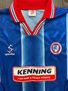 MATCHWORN Chesterfield 1998/1999 Long Sleeve Home Shirt REEVES 9 Mens XXL 2XL1