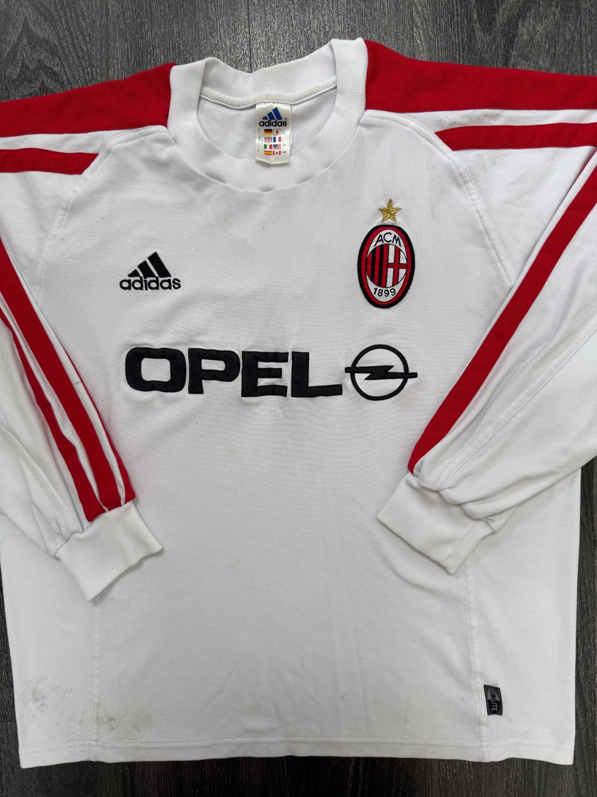 Original Adidas AC Milan 2001/2002 Training Jumper Sweatshirt Mens Large0