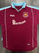 Original Fila West Ham United 1999/2000 Home Shirt Mens XXL 2XL0