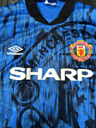Original Authentic Umbro Manchester United 1992/1993 Away Shirt Extra Large Mens1