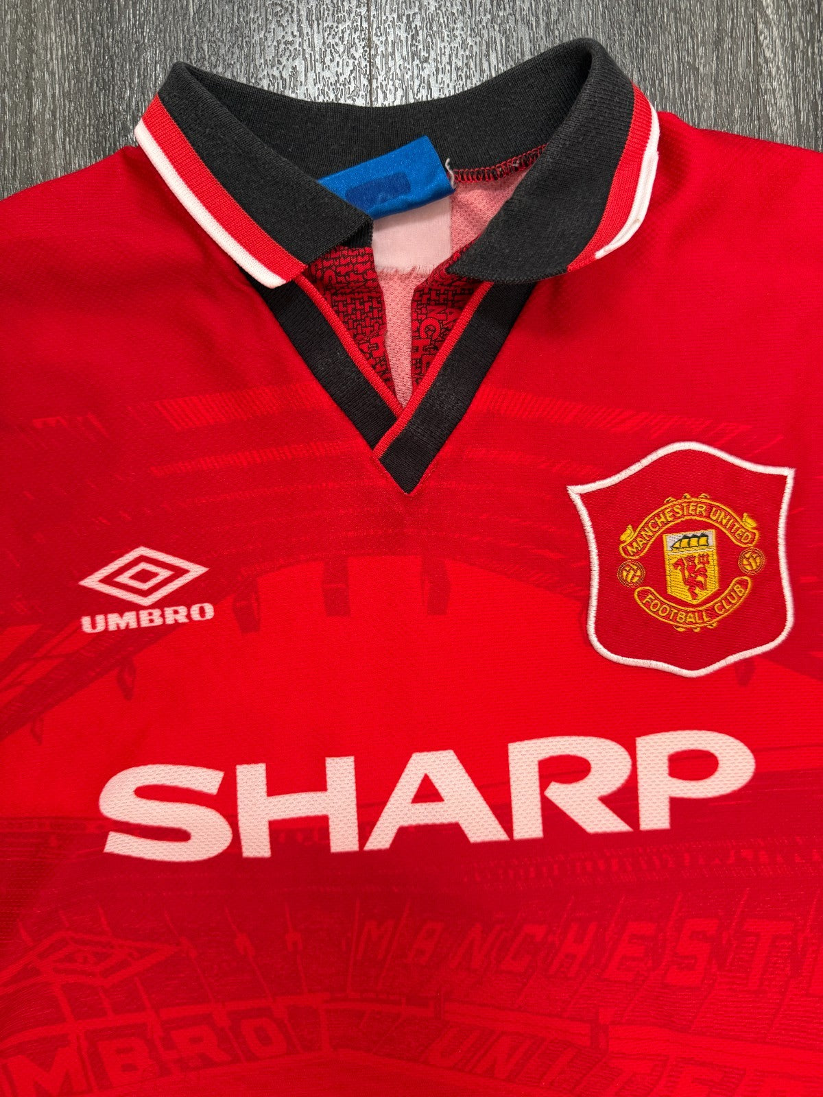 Original Umbro Manchester United 1994/1995 Home Shirt Mens Extra Large XL1