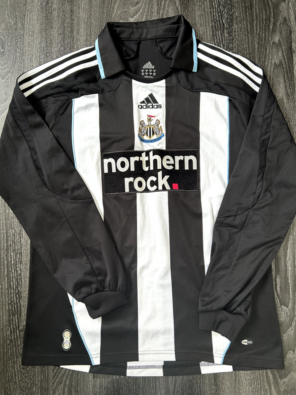 Authentic Adidas Newcastle United 2007/2008 Home Shirt Long Sleeve Mens Medium0