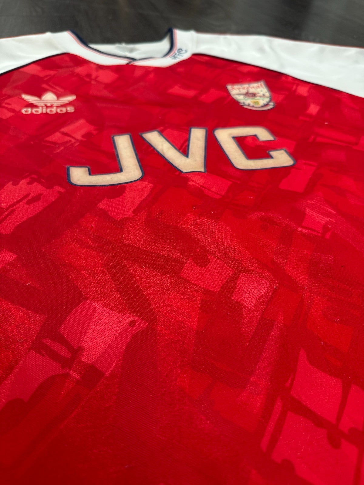 Original Adidas Arsenal 1990/1991 Home Shirt Mens Medium8