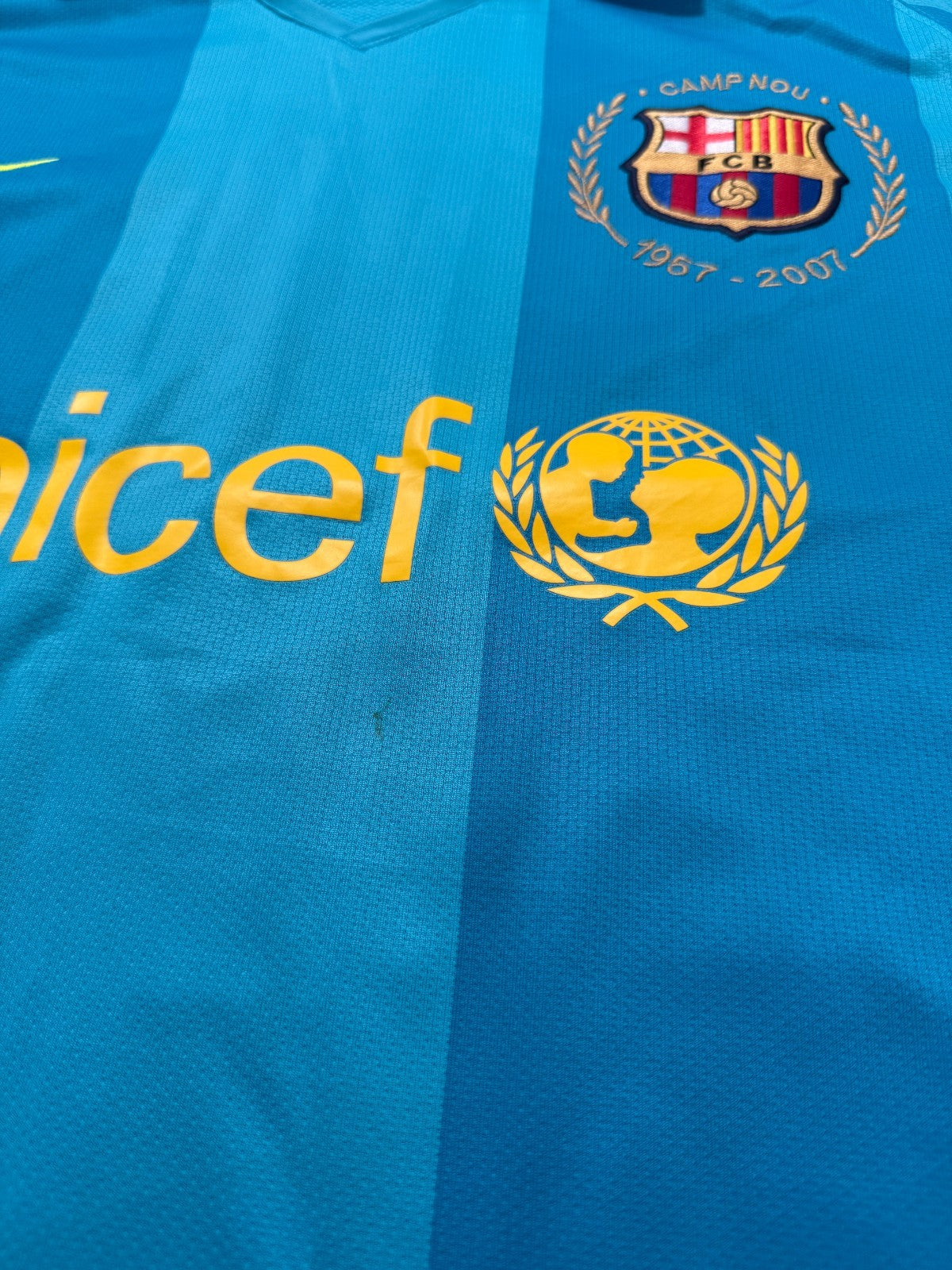 Original Authentic Nike Barcelona 2007/2008 Away Shirt Mens Extra Large3