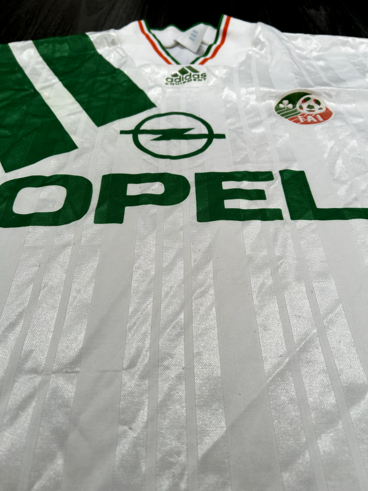 Original Authentic Adidas Republic of Ireland 1992 1994 Away Shirt Mens Large7
