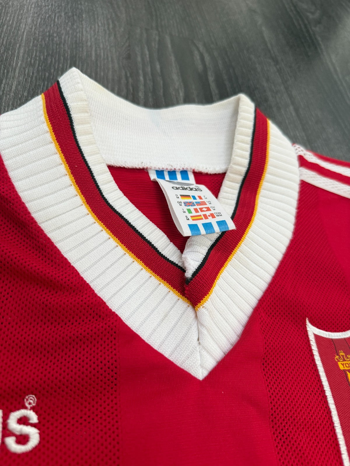 Original Adidas Liverpool 1995/1996 Home Shirt REDKNAPP 15 Mens Medium M8