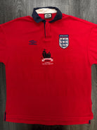 Original Umbro England 2000 Away Shirt 'WEMBLEY FINAL MATCHES' Mens XL1