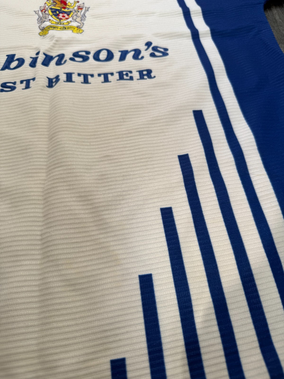 Original Authentic Patrick Stockport County 1999/2000 Home Shirt Mens Small3