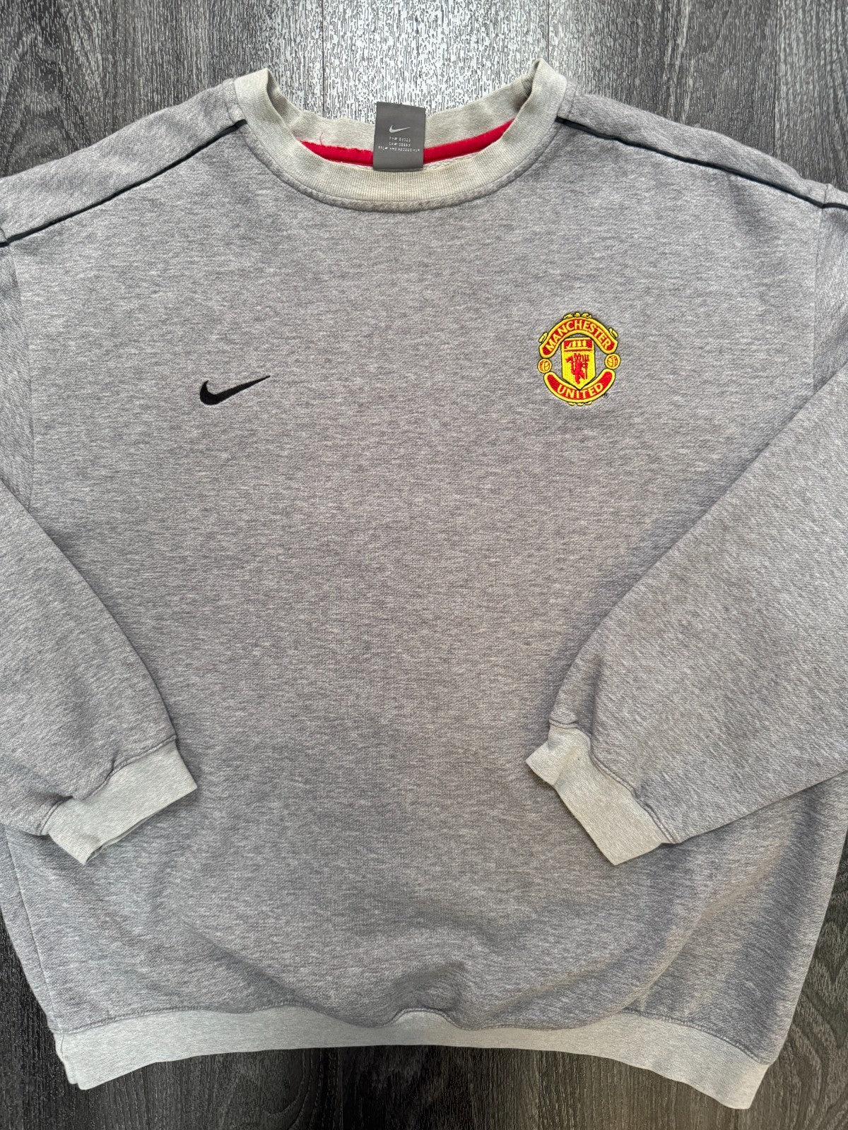 Original Nike Manchester United 2002/2003 Training Jumper Sweatshirt Mens XL0