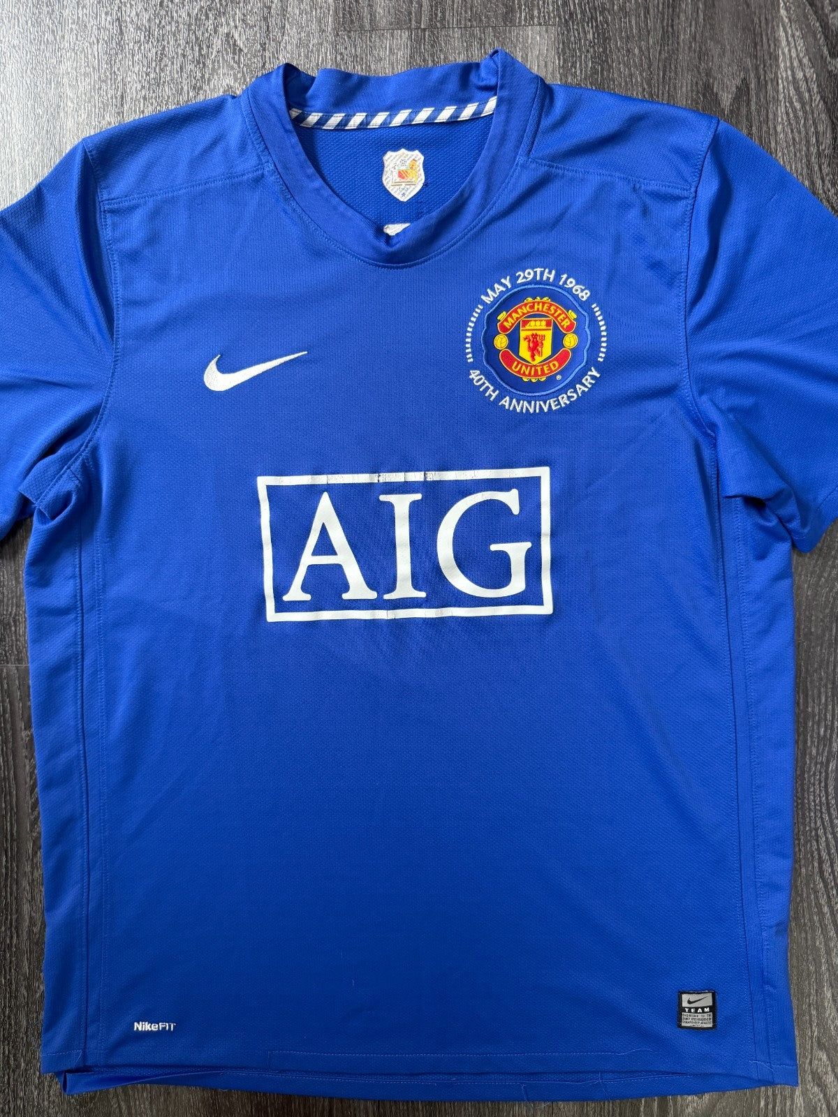 Nike Manchester United 2008/2009 Third Shirt HARGREAVES 4 Mens Large2