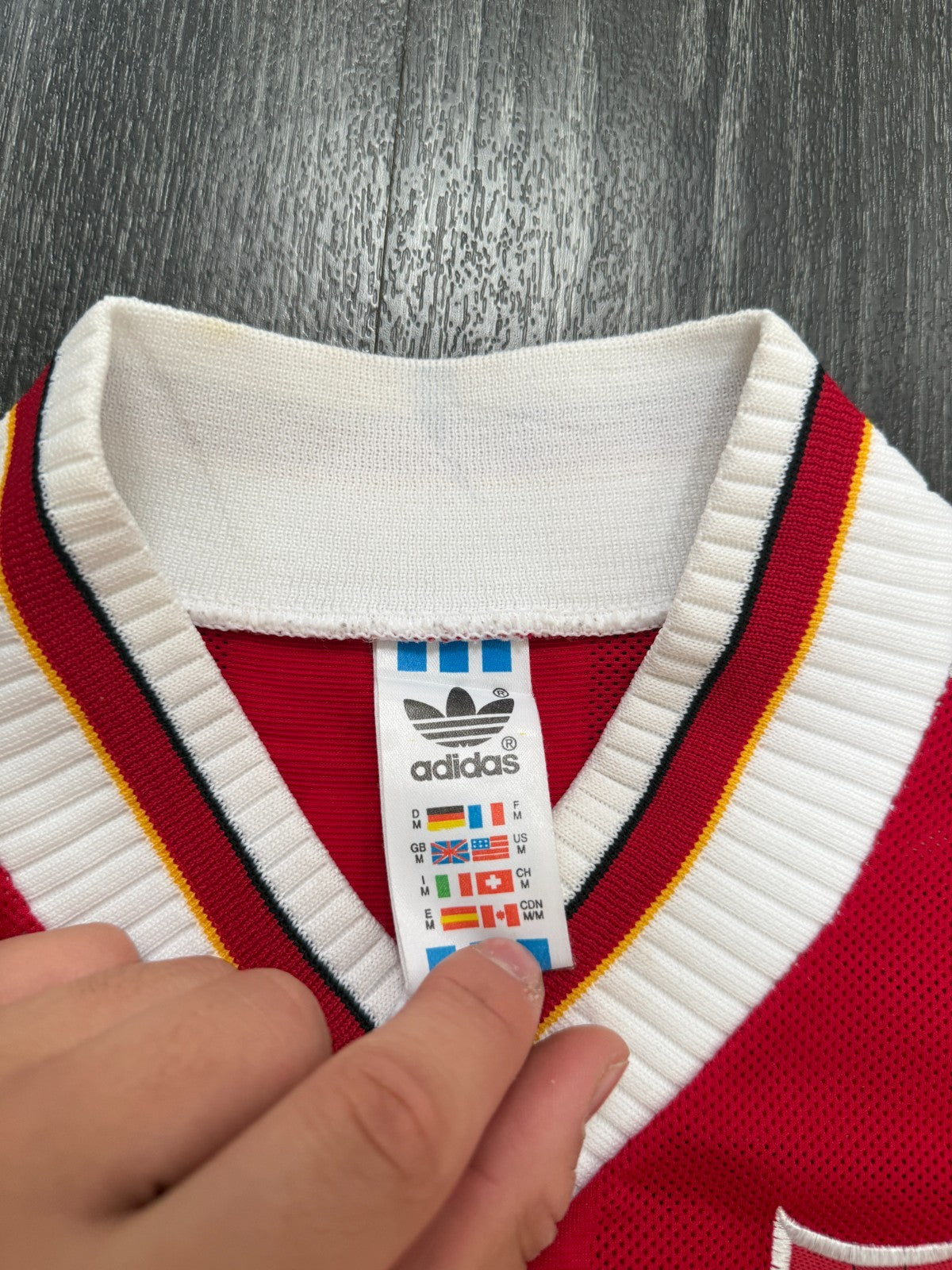 Original Adidas Liverpool 1995/1996 Home Shirt REDKNAPP 15 Mens Medium M4