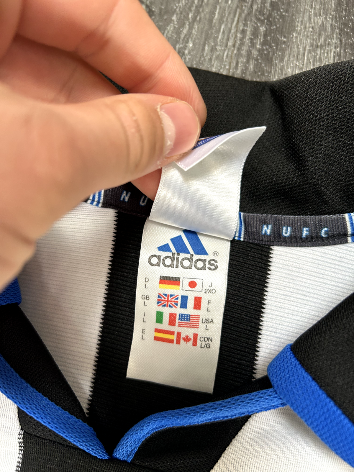 Authentic Adidas Newcastle United 2000/2001 Home Shirt Long Sleeve Mens Large9