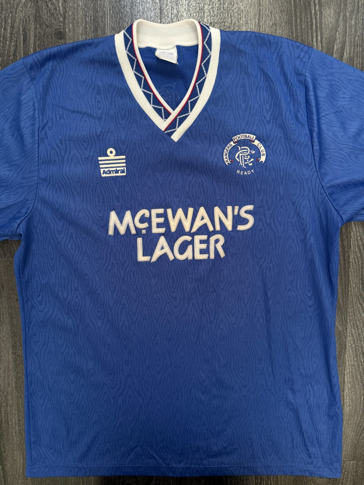 Original Admiral Rangers 1990/1991 Home Shirt Mens Large L0