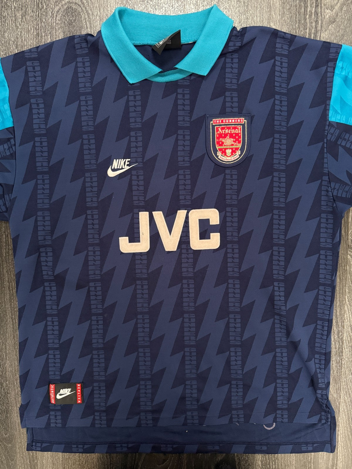 Original Nike Arsenal 1994/1995 Away Shirt WRIGHT 8 Mens Extra Large XL3