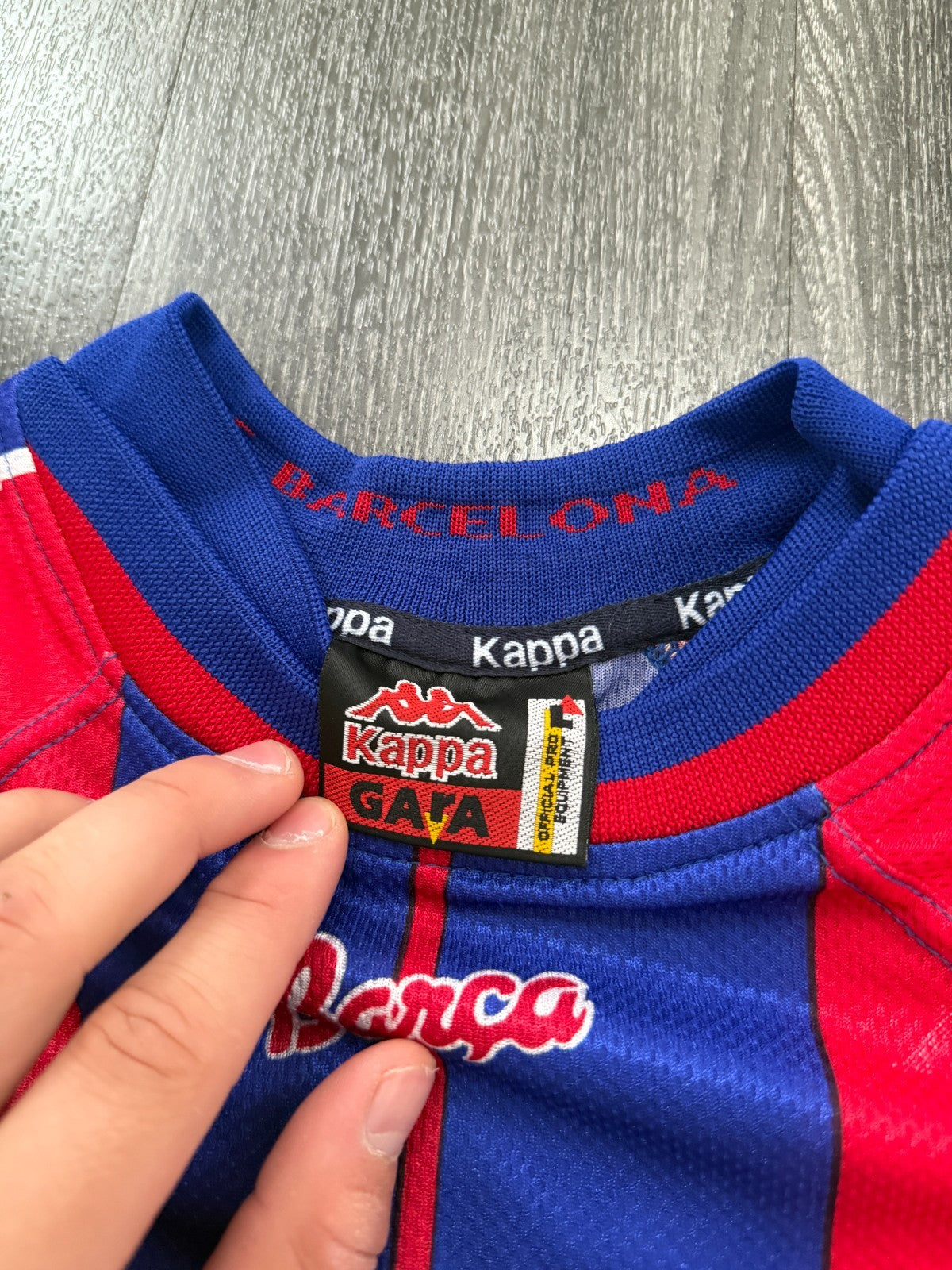 Original Authentic Kappa Barcelona 1997/1998 Home Shirt Mens Large2