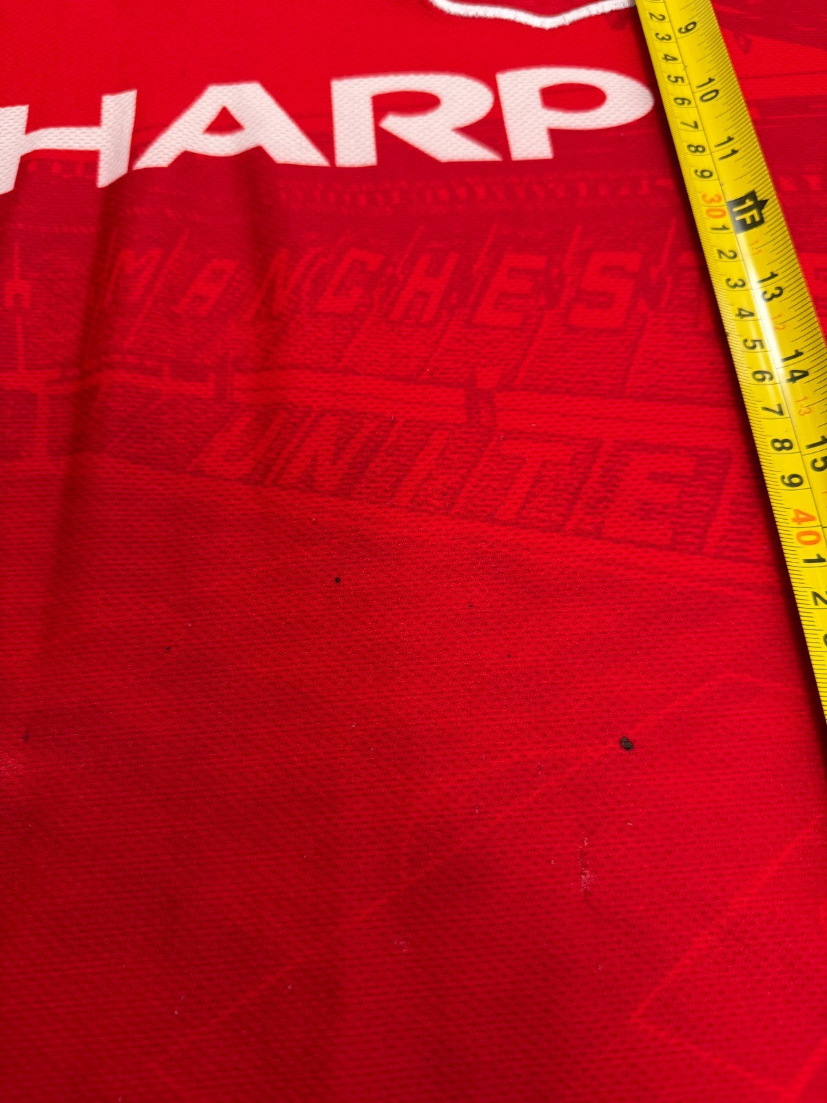 Original Authentic Umbro Manchester United 1994/1995 Home Shirt Mens XL5