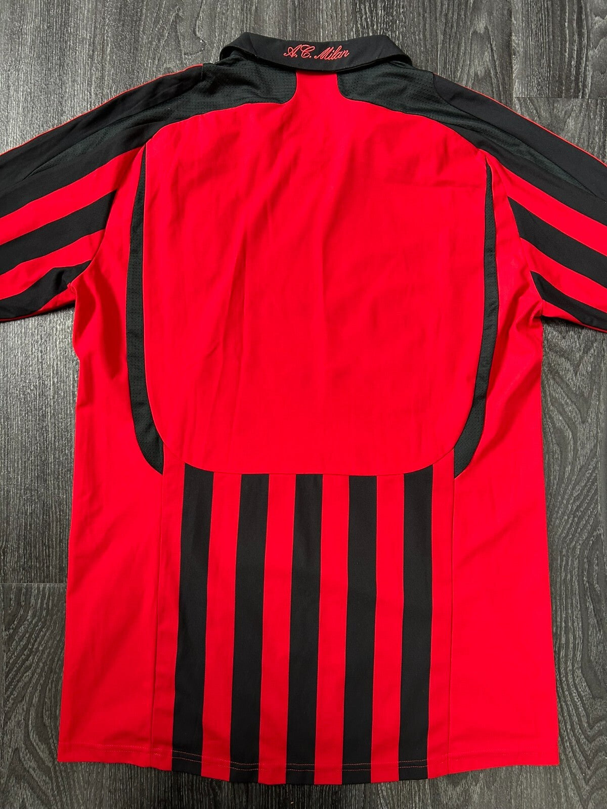 Original Authentic Adidas AC Milan 2007/2008 Home Shirt Mens Medium9