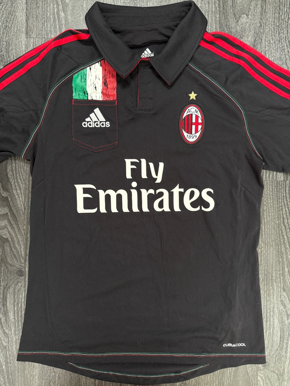 Original Authentic Adidas AC Milan 2012/2013 Third Shirt Mens Small0