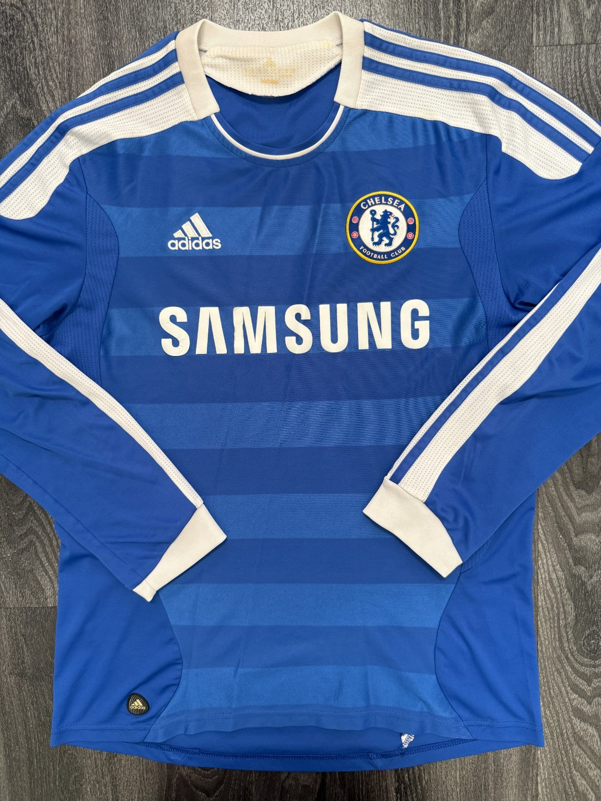 Original Adidas Chelsea 2011/2012 Long Sleeve Home Shirt Mens Medium0