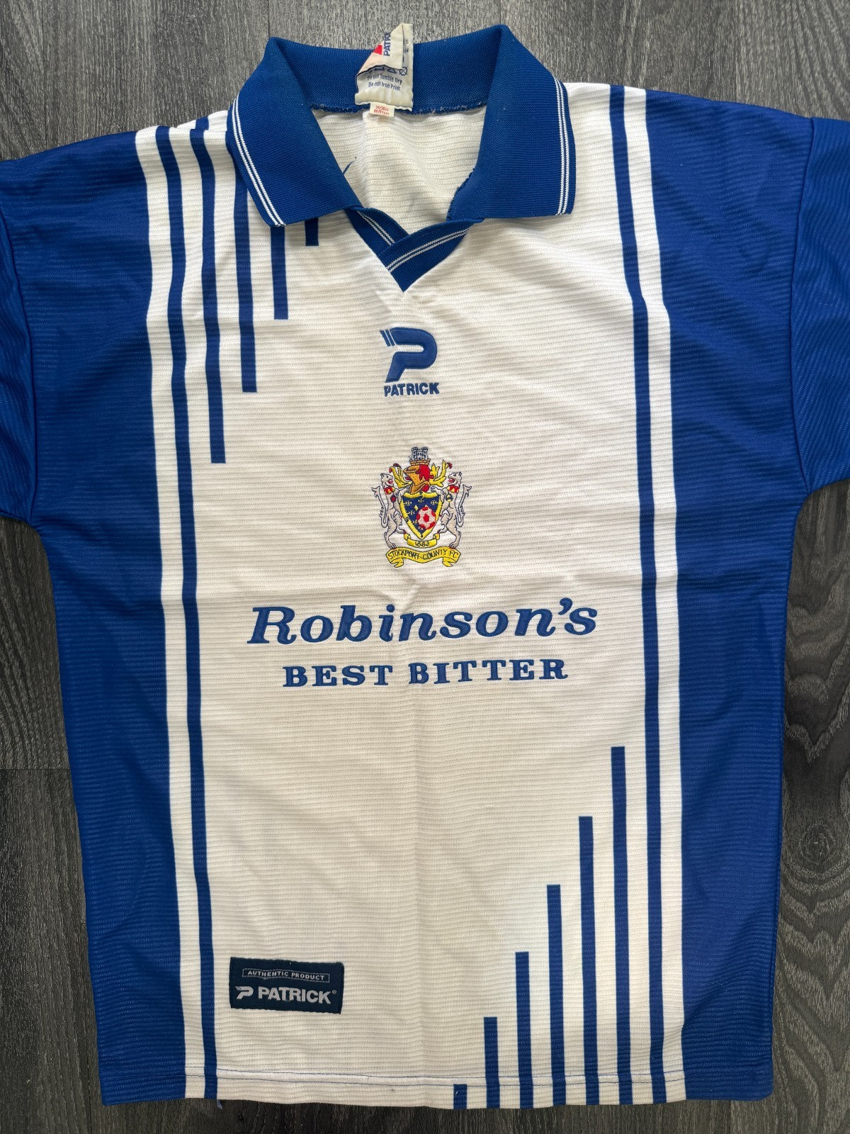 Original Authentic Patrick Stockport County 1999/2000 Home Shirt Mens Small0