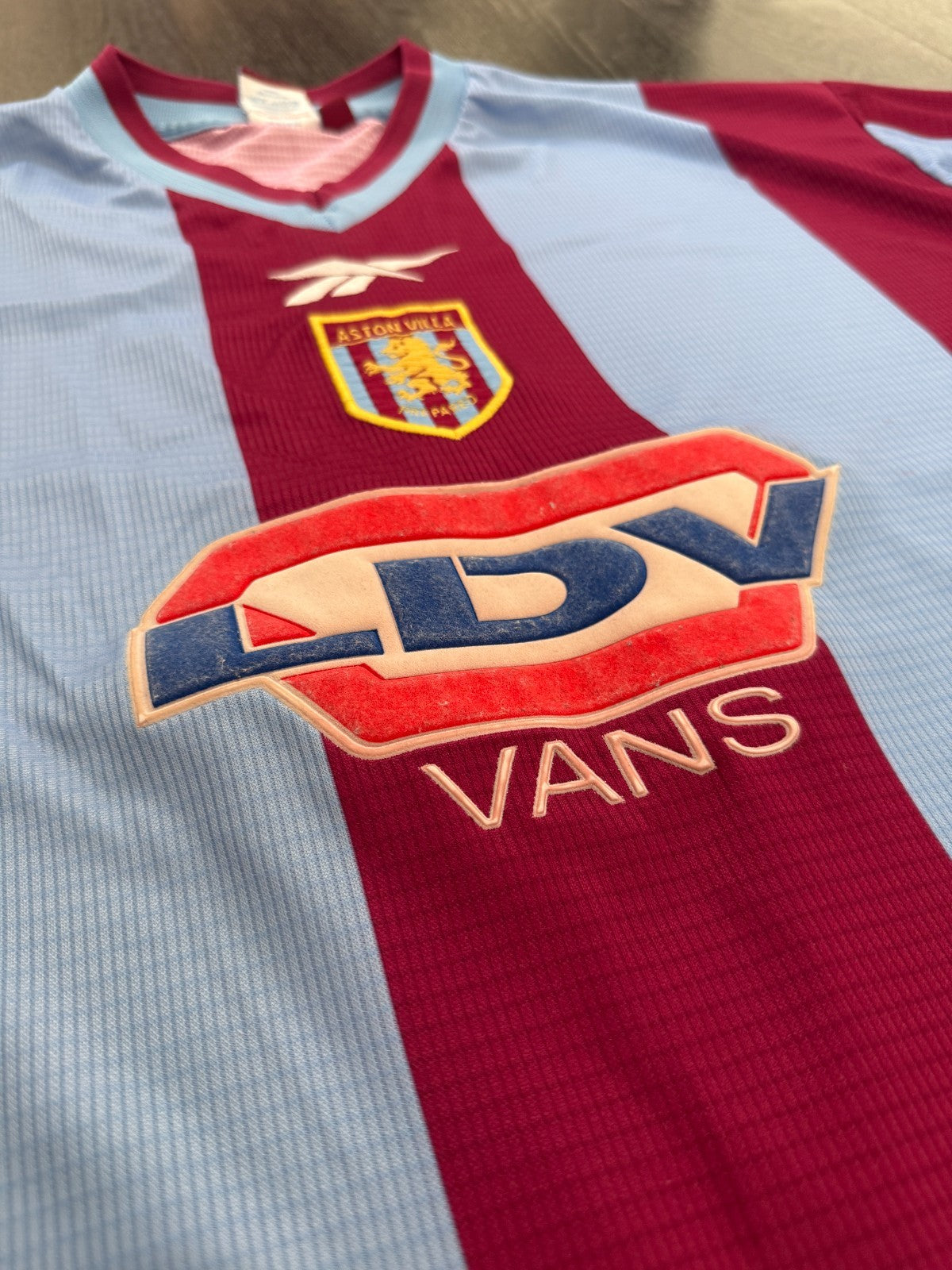 Original Authentic Reebok Aston Villa 1999/2000 Home Shirt Mens Large3