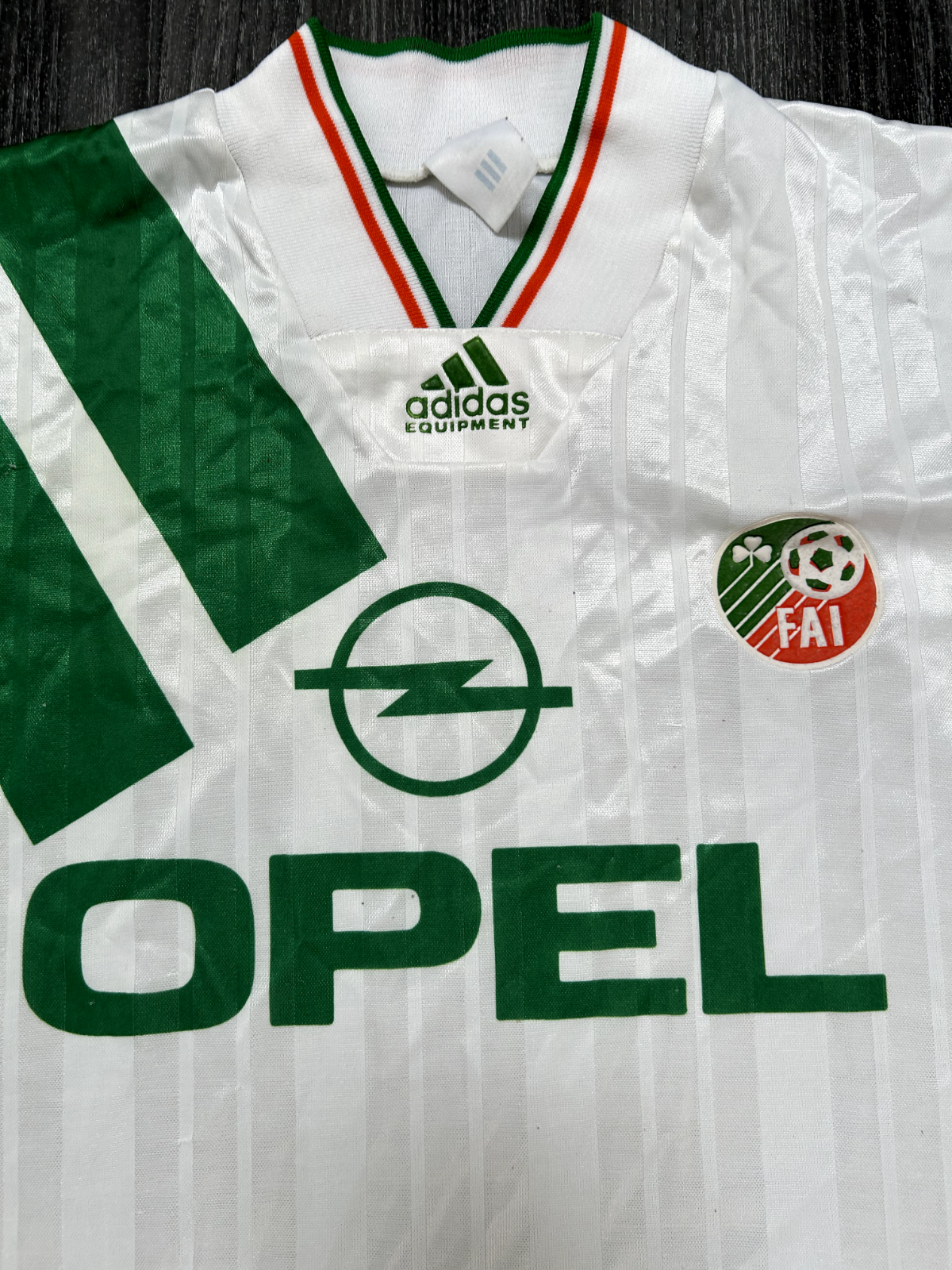 Original Authentic Adidas Republic of Ireland 1992 1994 Away Shirt Mens Large1