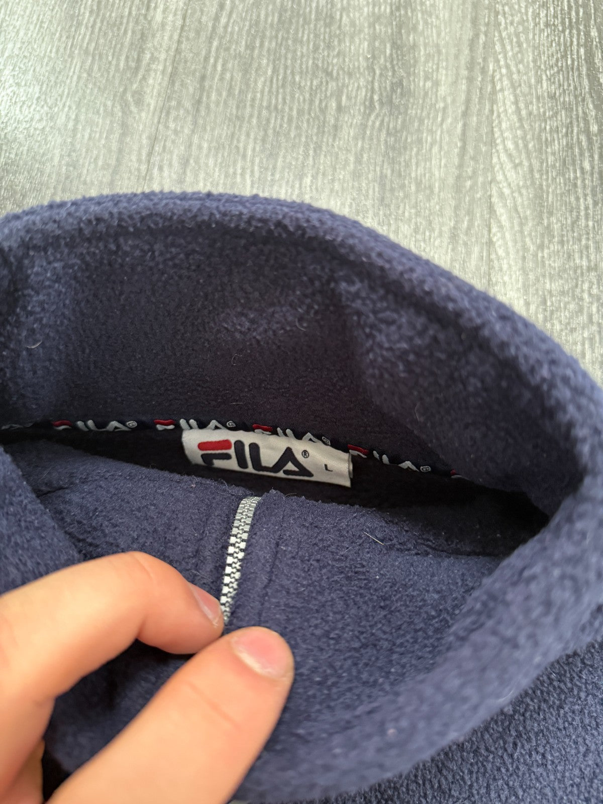 Original Fila West Ham United 1999/2000 Fleece Quarter Zip Mens Large3