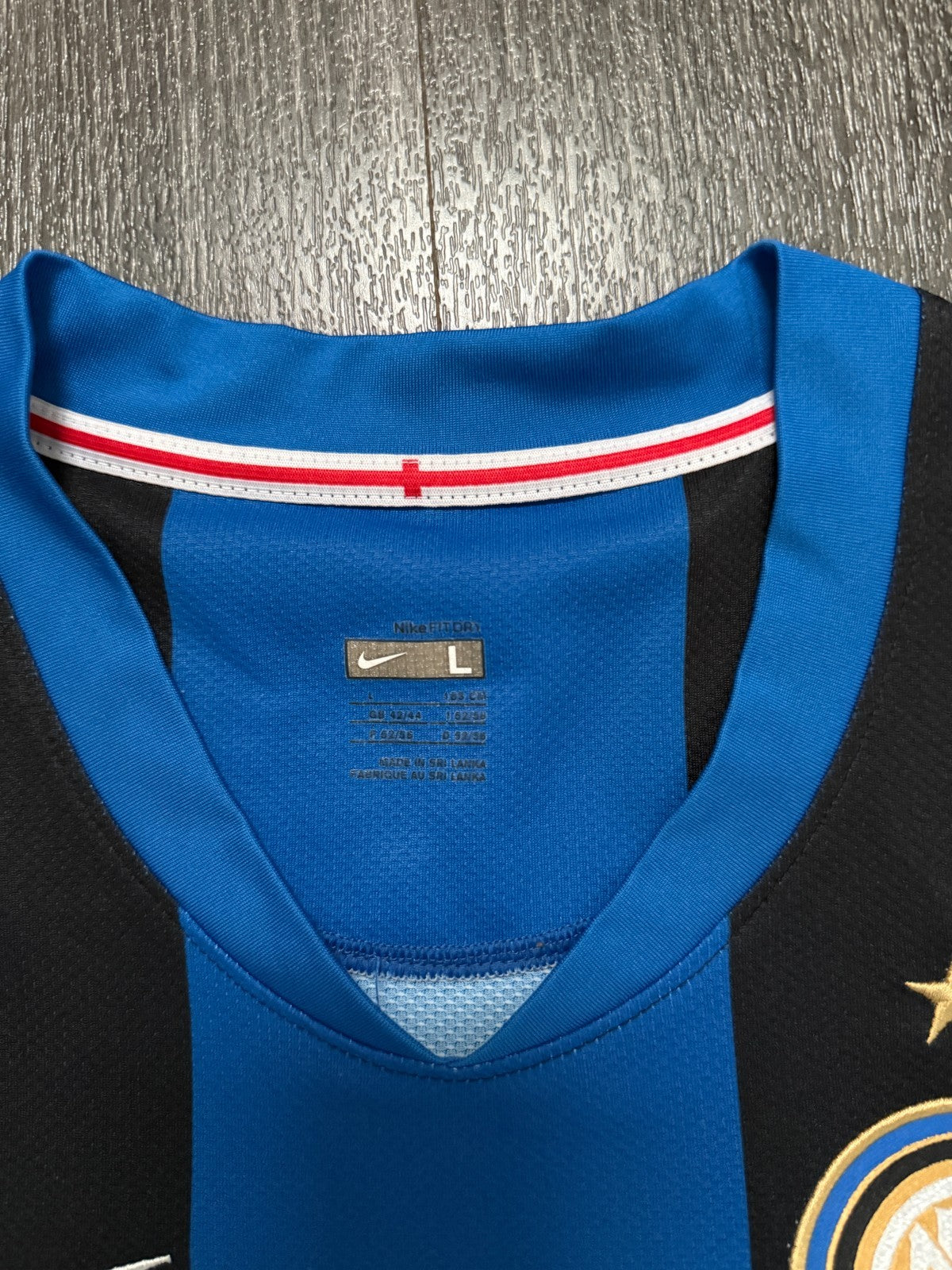 Original Nike Inter Milan 2008/2009 Home Shirt Mens Large L2