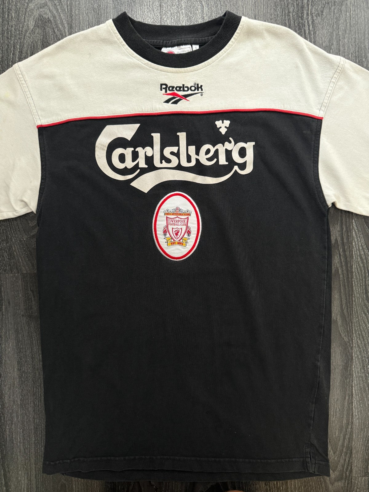 Original Authentic Reebok Liverpool 1996/1997 Training Shirt Mens Small0