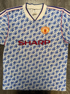 Original Adidas Manchester United 1990/1991 Away Shirt Mens Large0