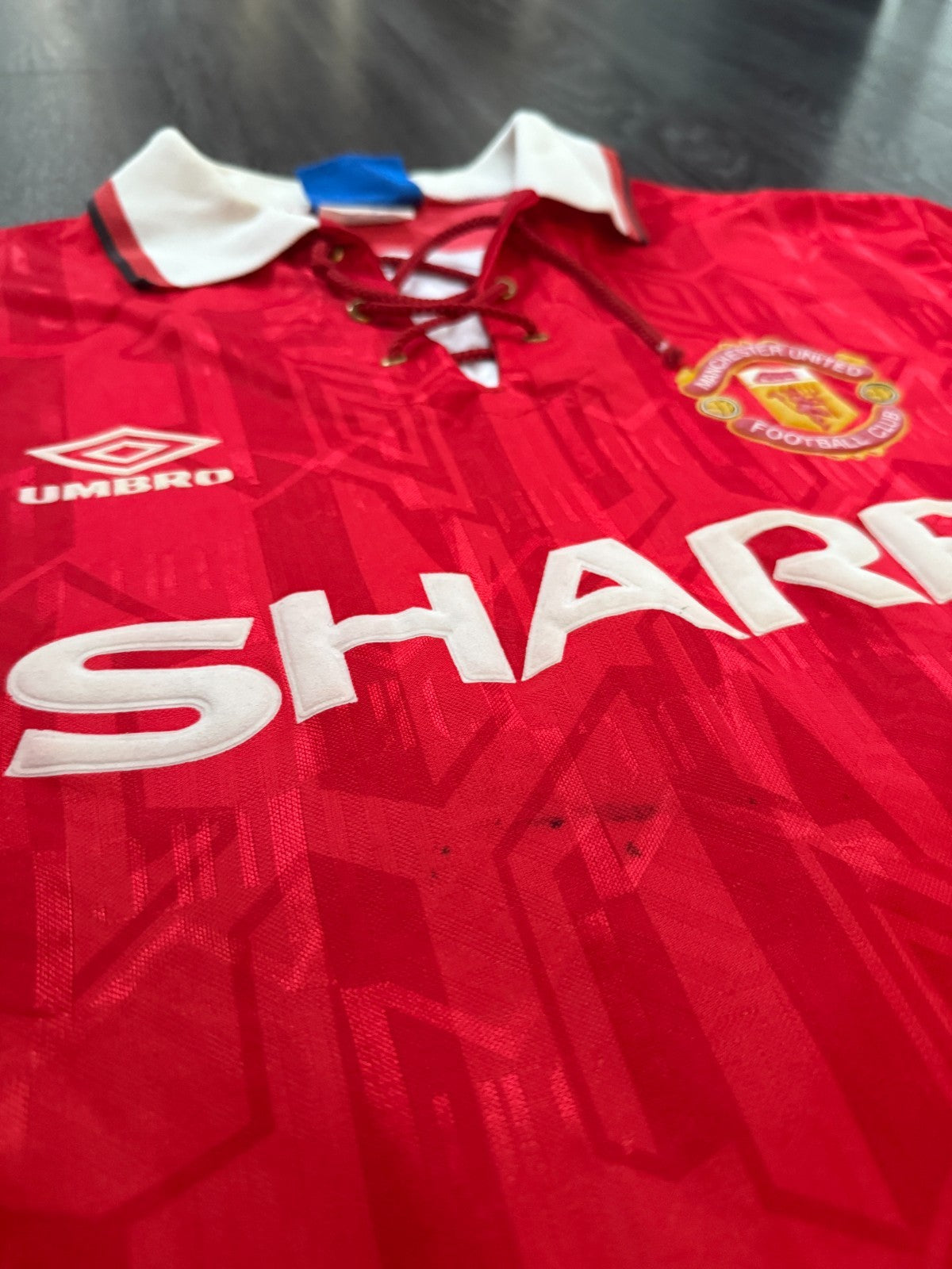 Original Umbro Manchester United 1992/1993 Home Shirt Mens Extra Large3