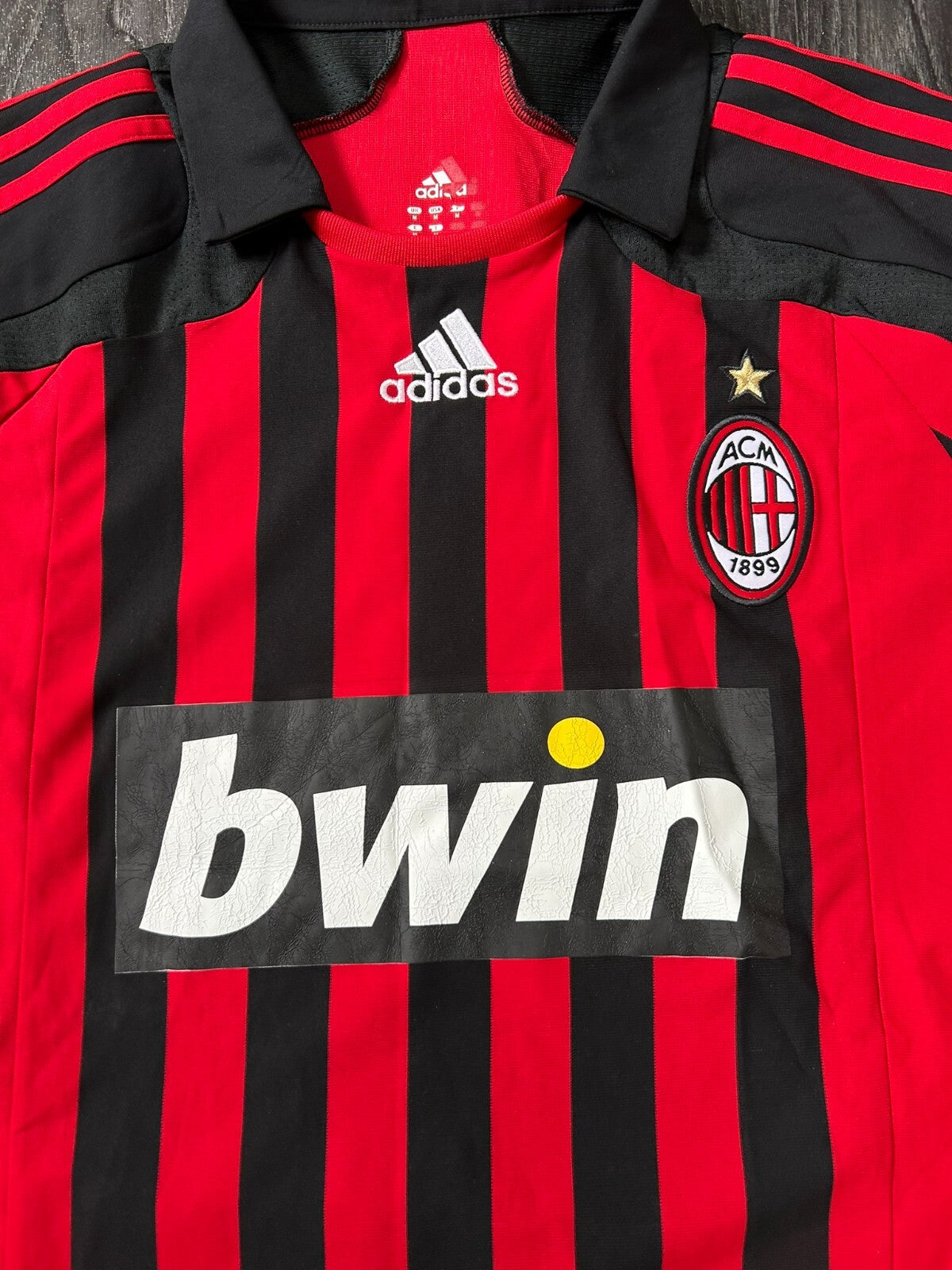Original Authentic Adidas AC Milan 2007/2008 Home Shirt Mens Medium1