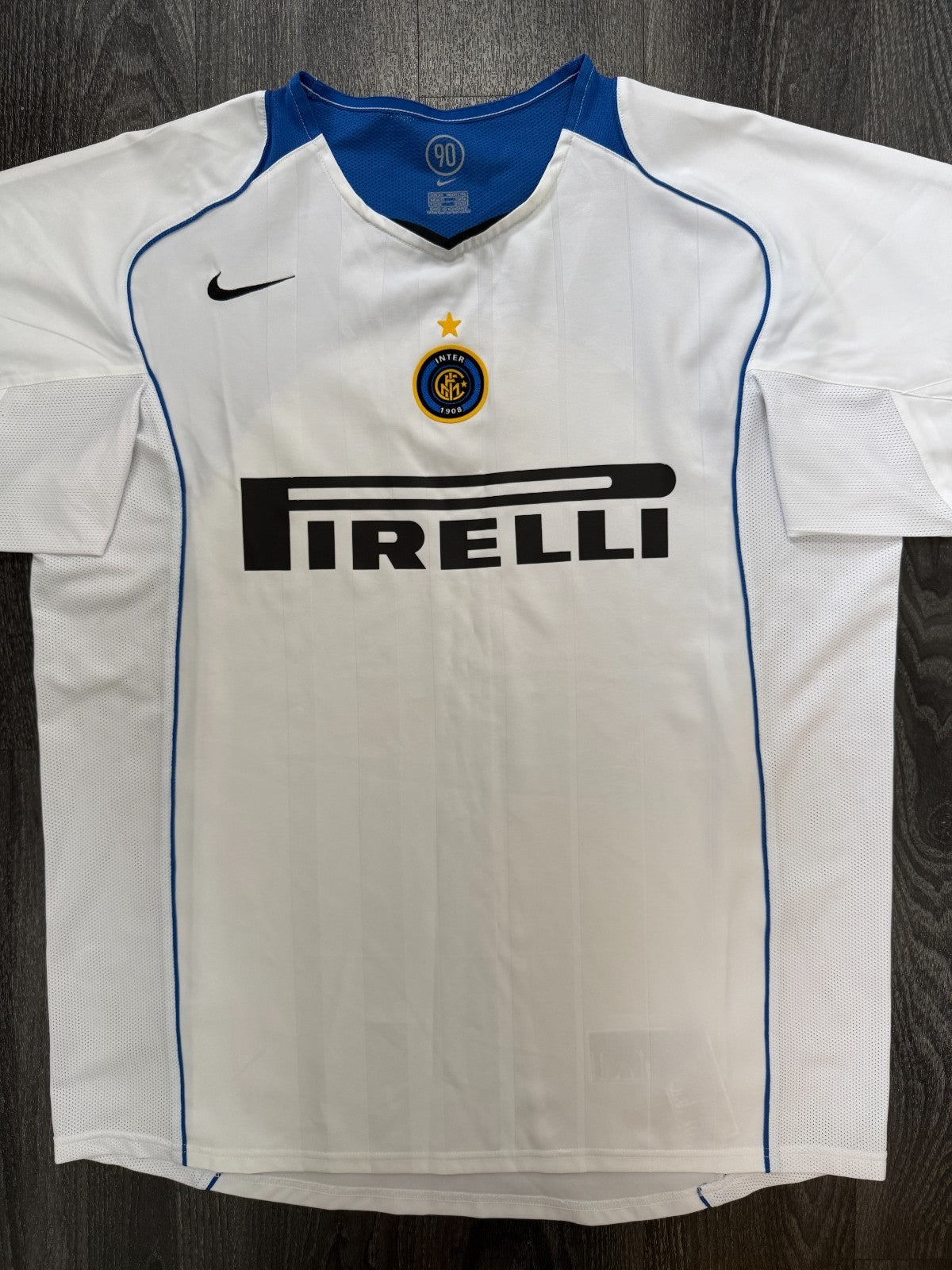 Original Authentic Nike Inter Milan 2004/2005 Away Shirt Mens Extra Large0