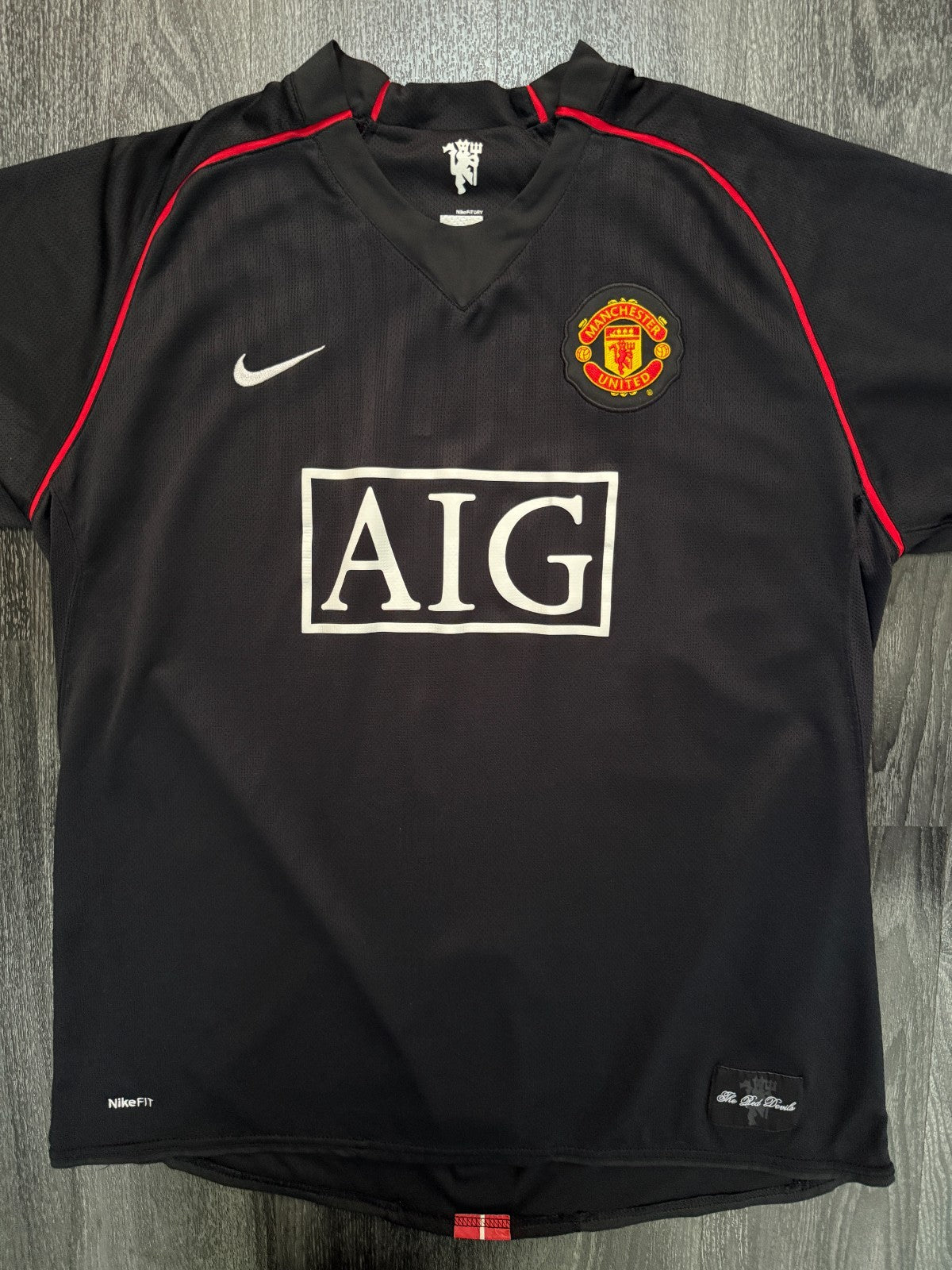 Original Nike Manchester United 2007/2008 Away Shirt Mens Extra Large XL0