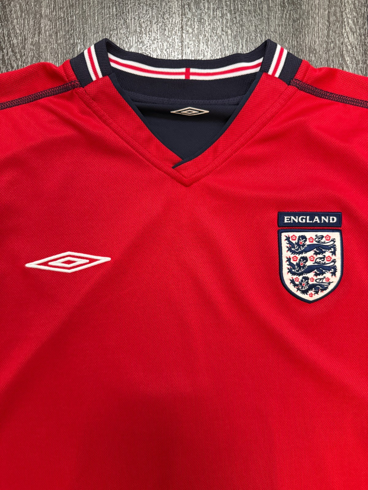 Original Umbro England 2002 Away Shirt Mens Extra Large XL1