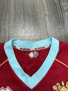 MATCH WORN Errea Burnley 2007/2008 Long Sleeve Home Shirt COLE 27 Mens XL9