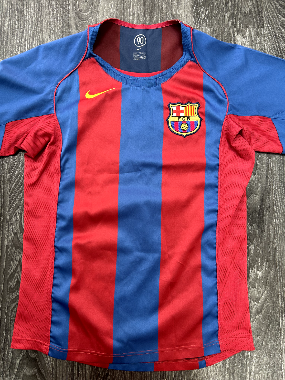 Original Authentic Nike FC Barcelona 2004/2005 Home Shirt Puyol 5 Mens Small1