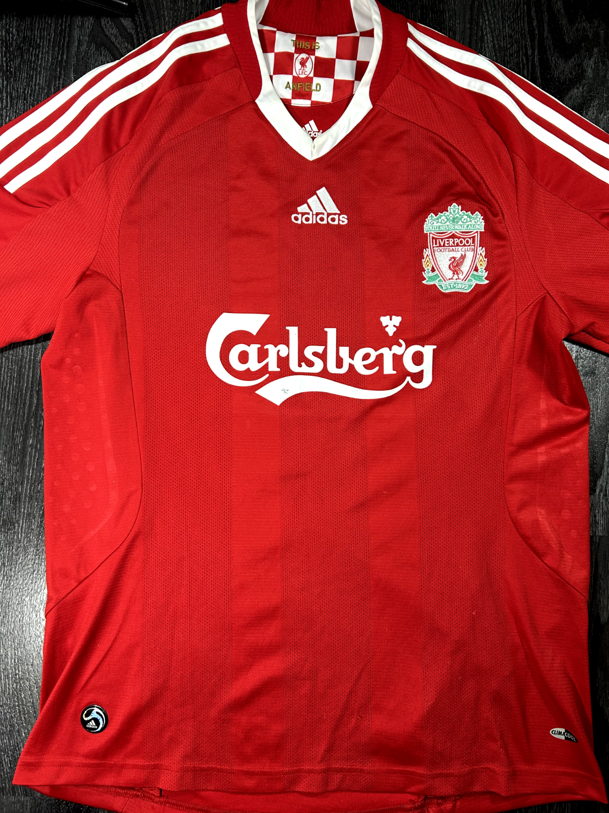 Original Authentic Adidas Liverpool 2008/2009 Home Shirt Gerrard 8 Mens Medium1