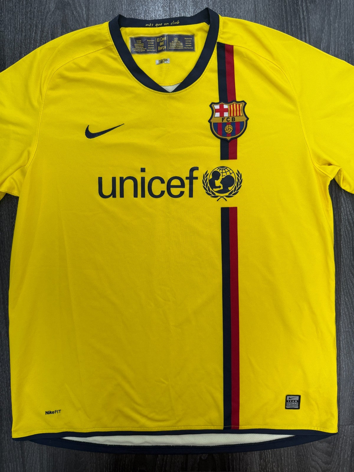 Original Authentic Nike Barcelona 2008/2009 Away Shirt Mens Extra Large XL0