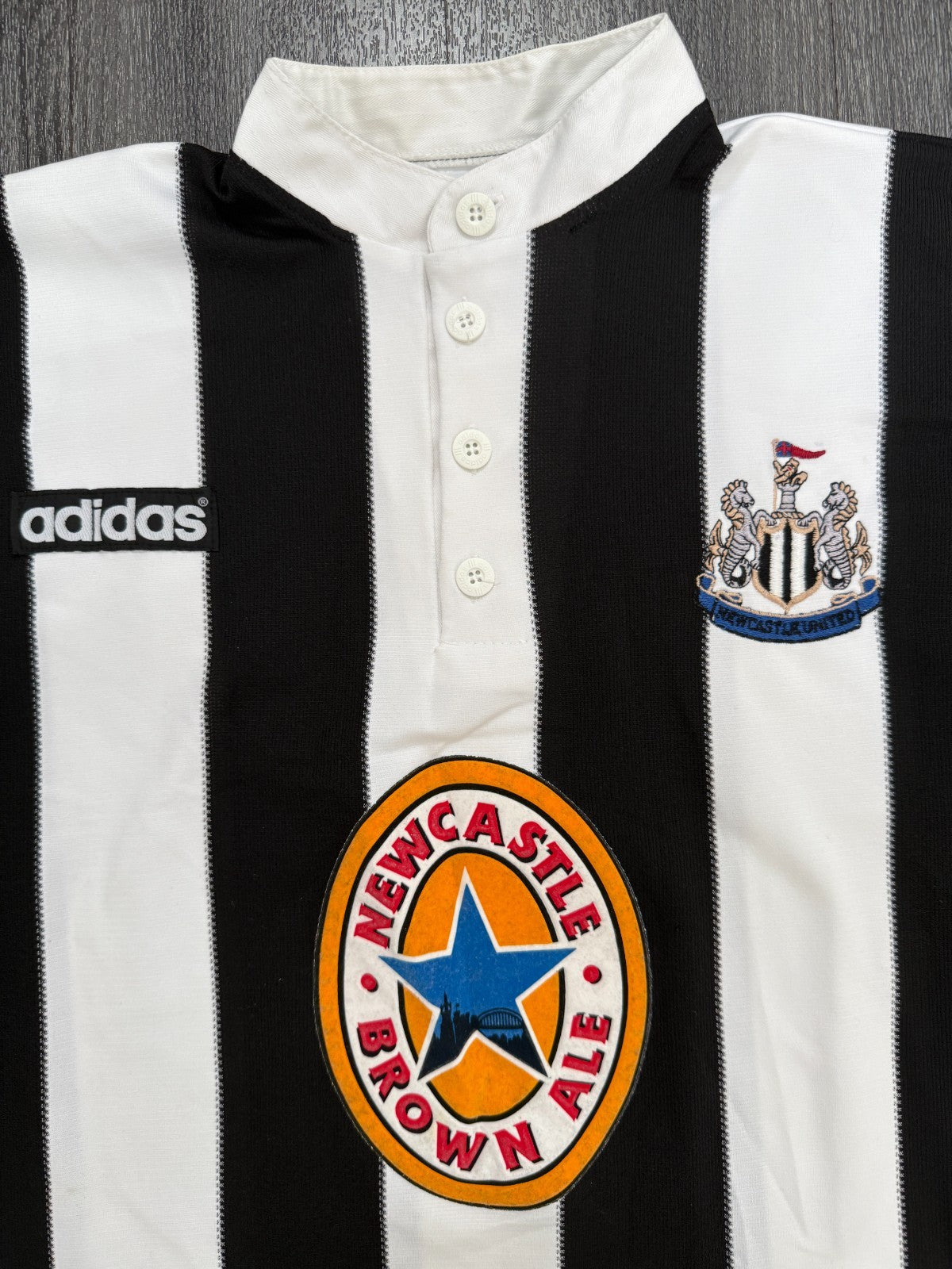 Original Adidas Newcastle United 1995/1996 Home Shirt Mens Small1