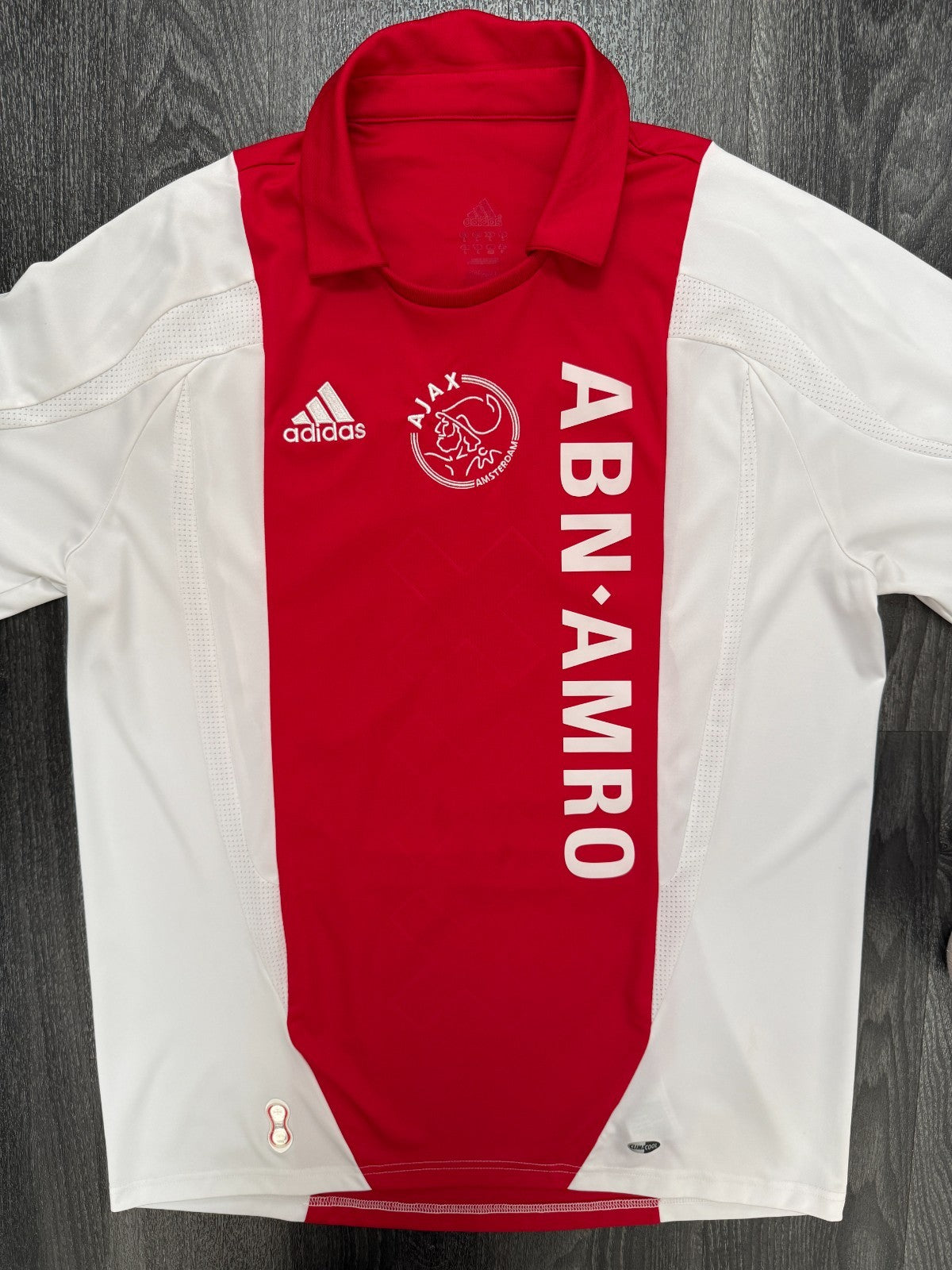 Original Adidas Ajax Amsterdam 2007/2008 Home Shirt Mens Large L0