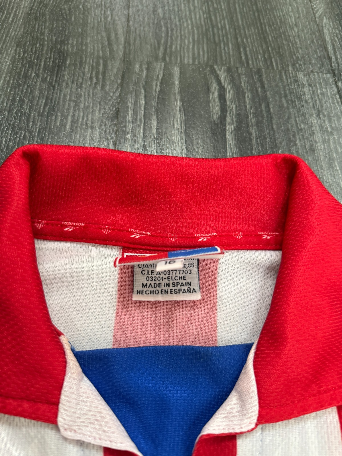 Original Reebok Atletico Madrid 1998/1999 Home Shirt Womens Large4
