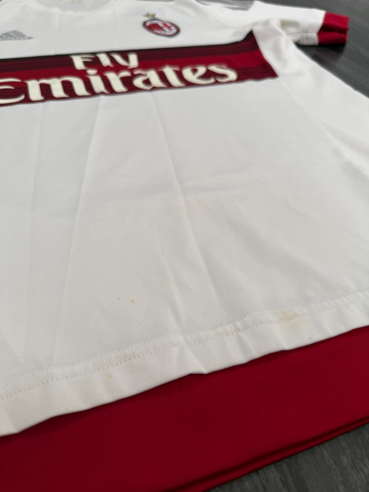 Original Authentic Adidas AC Milan 2015/2016 Away Shirt Mens Medium4