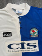 Original Asics Blackburn Rovers 1996/1997 Home Shirt Mens Extra Large XL1