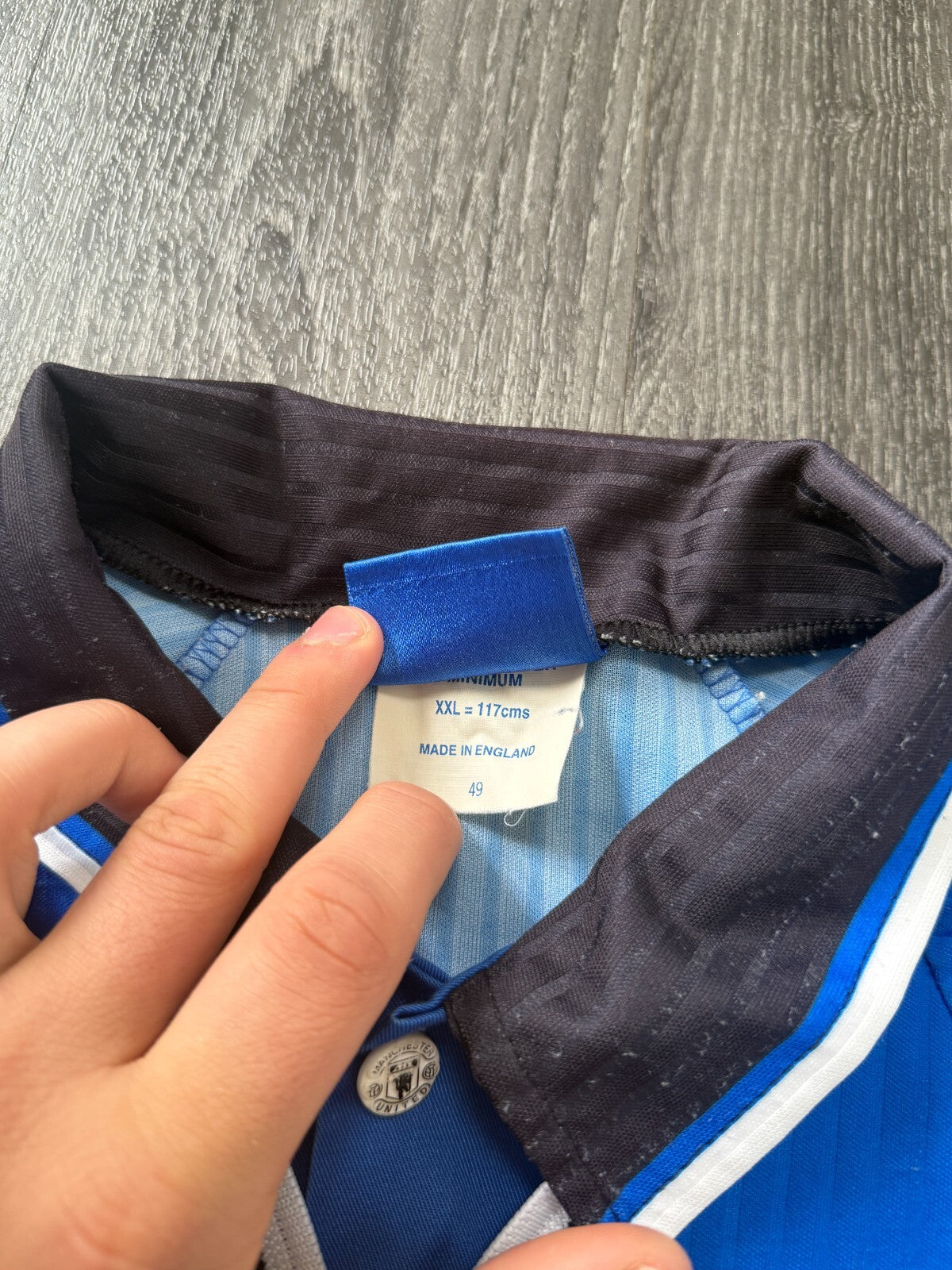 Original Authentic Umbro Manchester United 1996/1997 SHERINGHAM 10 Third Shirt5