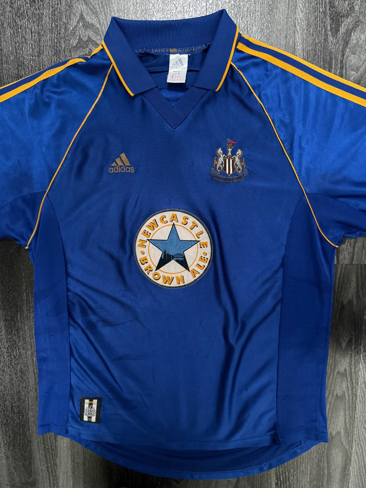 Original Adidas Newcastle United 1998/1999 Away Shirt Mens XXL 2XL0